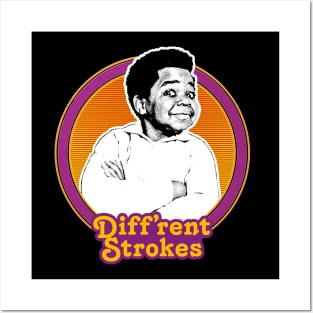 Diff'rent Strokes  // Retro 80s Aesthetic Fan Design Posters and Art